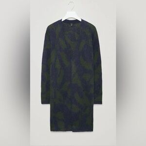🆕 COS Mohair-Wool Jacquard Long Cardigan